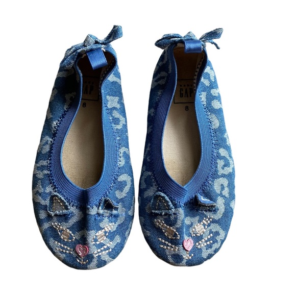 GAP Other - Baby Gap Kitten Toddler Girls Denim Flats Size 8